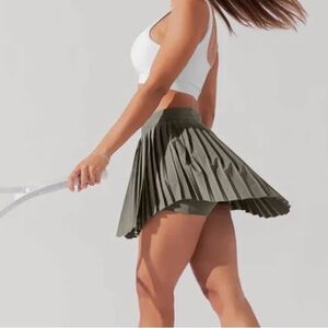 SOLD OUT Popflex NWT Olive Green Pleated Tennis Skirt